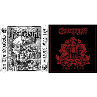 Graveyard / Crucifyre - In the Shadow of the Horns / Funerals EP