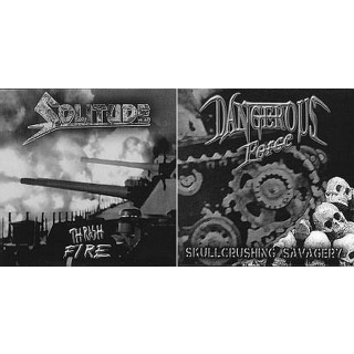 DANGEROUS FORCE / SOLITUDE - SPLIT EP Gatefold Cover
